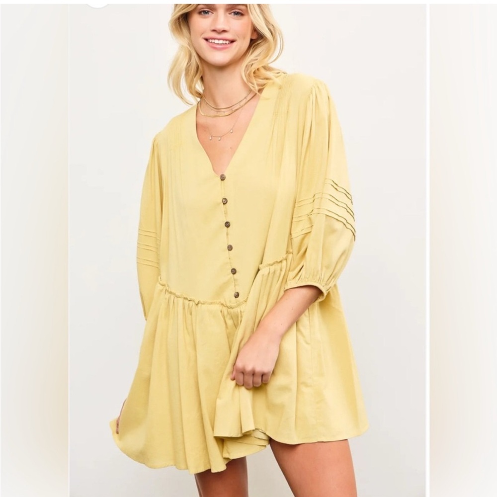 Yellow Mini Dress L